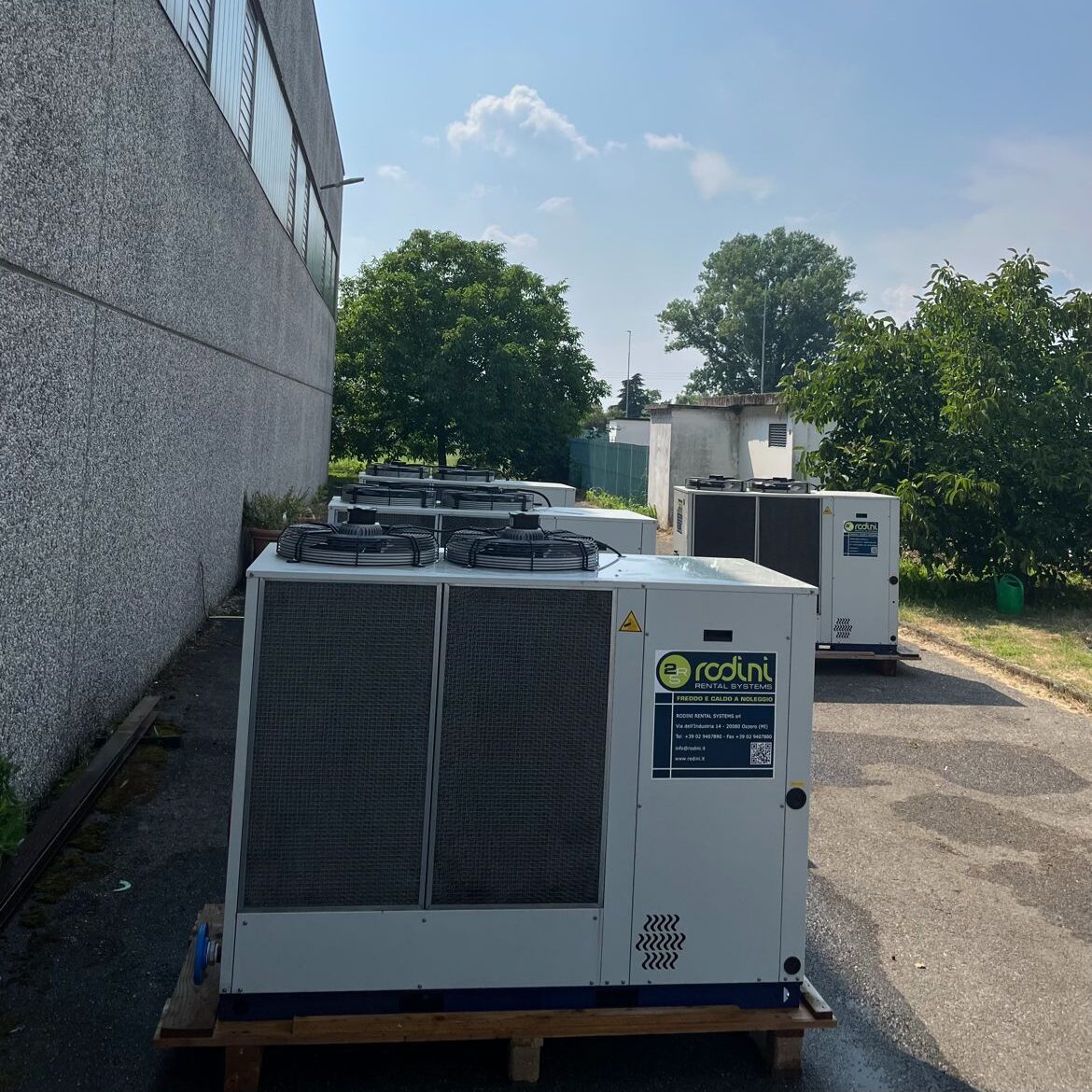 4 chiller da 50kW per ospedale della provincia di Milano
